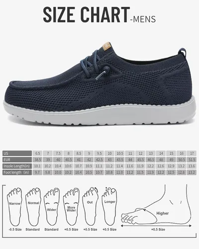 Vista 6 de 1TAZERO Zapatos casuales para hombre con plantillas de soporte de arco, mocasines para fascitis plantar