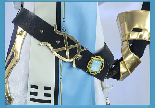 Vista 5 de Juego de anime Genshin Impact Chongyun Cosplay conjunto completo de disfraz de fiesta de Halloween