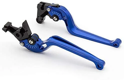 Vista 10 de Palancas de embrague de freno ajustables para motocicleta compatibles con GSXR600 1997-03, 250 V-Strom 2018-2019, GSR600 2006-2011, GSX250R SV650