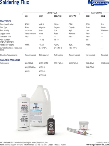 Vista 4 de MG Chemicals 8341-50ML Pasta de fundente de soldadura sin limpieza, tarro de 1.73 oz, paquete de 1