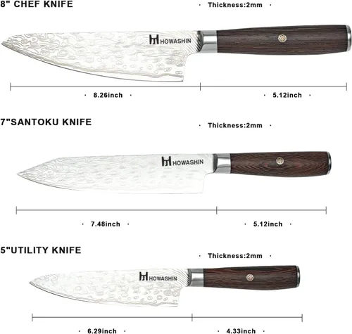 Vista 65 de Cuchillo de chef de 6 pulgadas, cuchillos de cocina, deshuesado de acero inoxidable alemán de alto carbono, cuchillo profesional para carne, aves