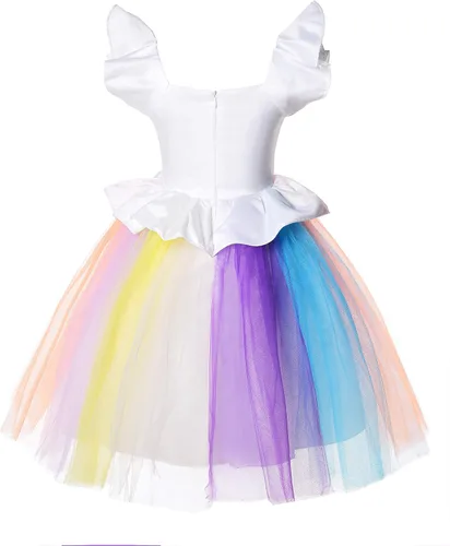 Vista 3 de JerrisApparel - Disfraz de unicornio para niña