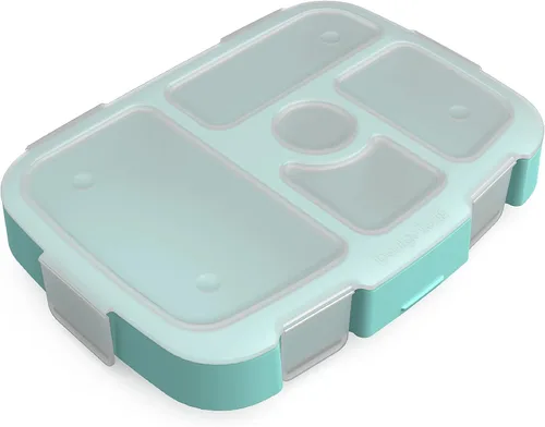 Vista 7 de Bentgo Kids Bandeja con tapa transparente, Verde