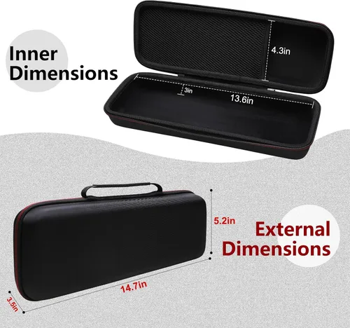 Vista 3 de Funda LTGEM para escáner de documentos Epson Workforce ES-200/ES-300W/ES-300WR Hard EVA Shell, Water-Resistant, Shock Protection
