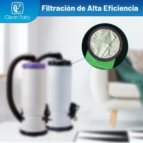 Vista 3 de 15pk 6QT Bolsas de vacío para ProTeam QuietPro BP y Super QuarterVac 100431
