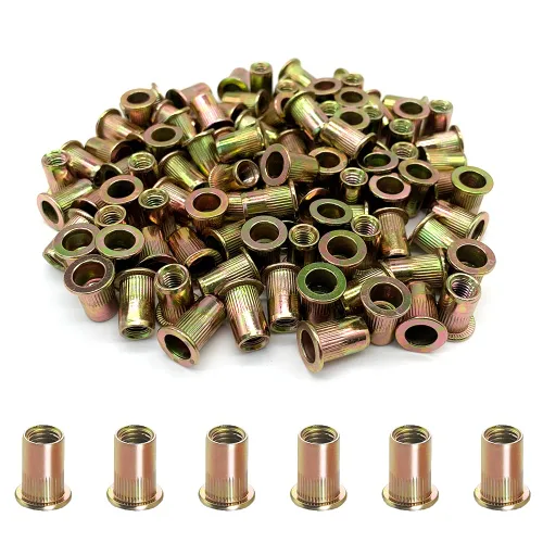 Vista 17 de Kit surtido de tuercas de remache de acero inoxidable de 50 piezas, tuercas de remache de acero inoxidable 1/4"-20