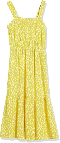 Vista 6 de Tienda Essentials - Vestido midi de verano para mujer, de sarga, fluido, escalonado