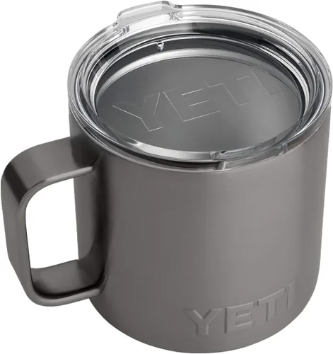 Vista 8 de Taza YETI Rambler de 14 onzas, de acero inoxidable, con aislamiento al vacío y tapa estándar Arcilla