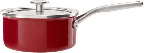 Vista 11 de KitchenAid Steel Core - Juego de utensilios de cocina esmaltados de 10 piezas, color rojo imperio
