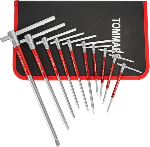 Vista 10 de TOMMARS Juego de llaves Torx con mango en T, mango deslizante, T10-T55