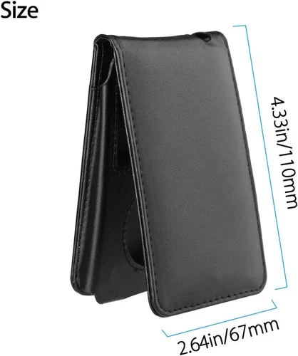 Vista 5 de Funda protectora de cuero para Apple iPod Classic 6ª, 7ª, 80 GB, 120 GB delgada 160 GB y iPod Video 5th 30 GB con clip para cinturón + protector