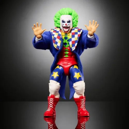 Vista 3 de WWE Superstars Doink The Clown - Figura de acción retro de 5 pulgadas