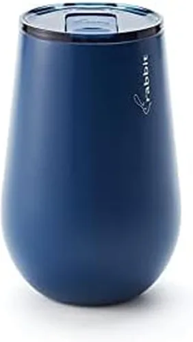 Vista 10 de Rabbit Vaso de vino de acero inoxidable de doble pared, incluye tapa deslizante sin salpicaduras