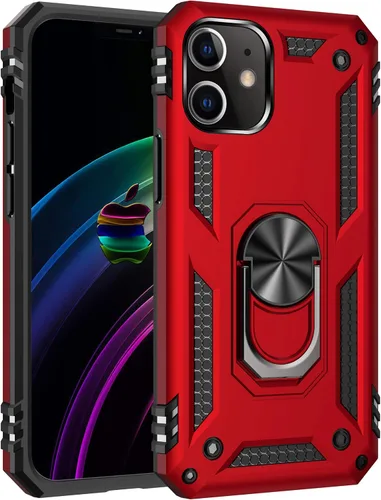 Vista 15 de Korecase Funda para iPhone 8, protección de cámara, armadura militar, doble capa, soporte compatible con iPhone 6 6s y iPhone 7 8, color negro