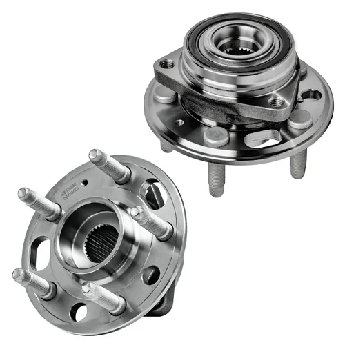 Vista 62 de Detroit Axle - Par de cojinetes de rueda delantera/trasera para Ford Edge 11-14, 09-19 Flex, 13-19 Police Interceptor Sedan, 14-18 Police Sedan