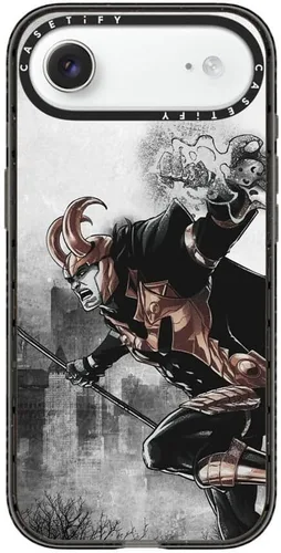 Vista 68 de CASETiFY Funda para iPhone Air, compatible con MagSafe Marvel VS CoLab Protección contra caídas de grado militar 4x de 8.2 pies Funda Capitán