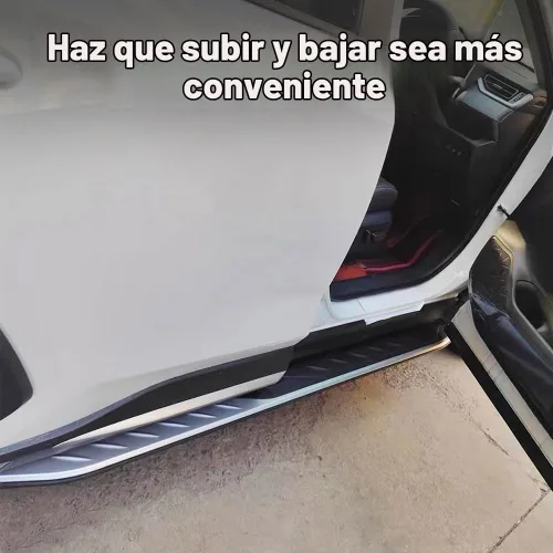 Vista 5 de Estribos aptos para Toyota RAV4 2019-2025 Accesorios de barra Nerf para escalones laterales