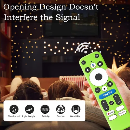 Vista 5 de Cubierta remota para botón de TV gratis Onn 4K Plus Pro Funda protectora Onn Box