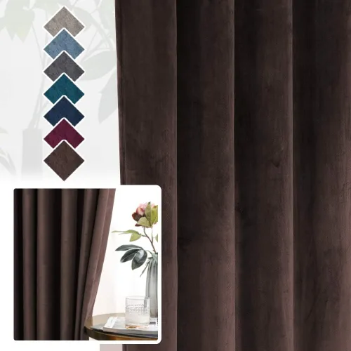 Vista 7 de H.VERSAILTEX Cortinas de terciopelo para dormitorio, cortinas de terciopelo súper suaves para sala de estudio, reducción de calor y ruido