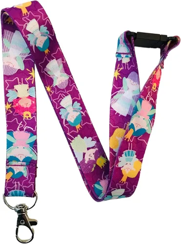 Vista 3 de Cordones de cuello divertidos de tamaño infantil con separación de seguridad, hechos exclusivamente para niños Bee Kind