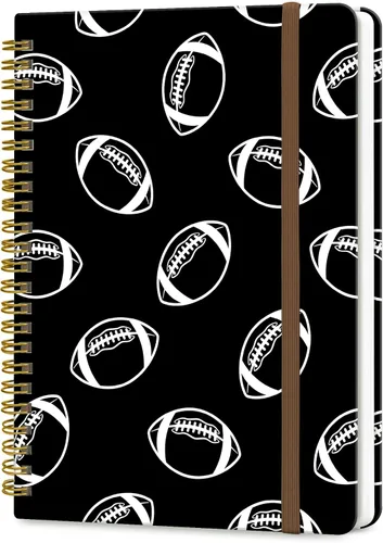 Vista 7 de Cuaderno de espiral A5, lindo cuaderno para mujeres y hombres, cuaderno de tapa dura con rayas universitarias para trabajo y toma de notas, 60