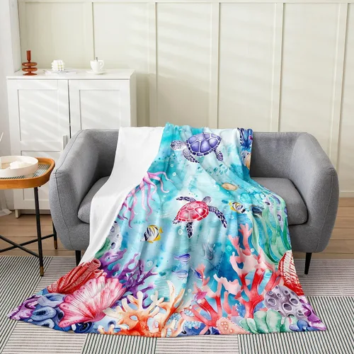 Vista 52 de Erosebridal Hammerhead Shark Flannel Blanket 40x50 Marine Life Fuzzy Plush Throw for Sofa Couch Hammerhead Shark Lover Gifts Ocean Sealife Fleece