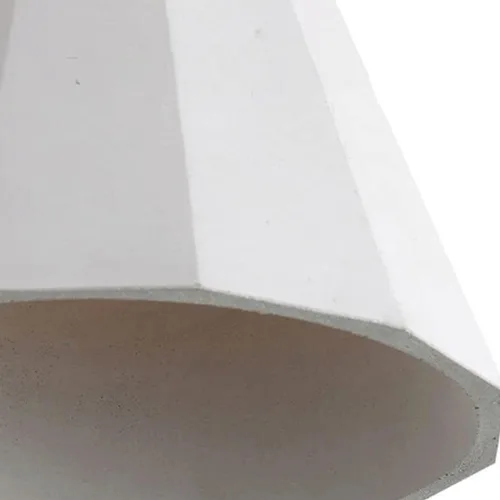 Vista 5 de Luces colgantes de cemento industrial vintage, lámpara colgante de hormigón gris de mediados de siglo con acabado dorado, cable ajustable E27/E26