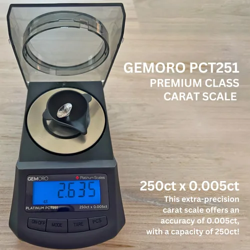 Vista 2 de GemOro Platinum PCT251 Durable Precise Jewelers Premium Class Quilat Mini Scale Herramienta de precisión digital con lectura profesional experta