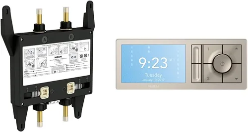 Vista 16 de Moen TS3302BL - Controlador de sistema de agua digital inteligente de 2 salidas para válvula de ducha termostática, en color negro mate