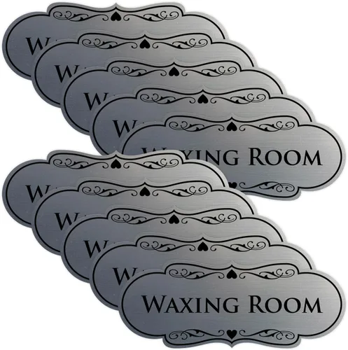 Vista 25 de Designer Waxing Room Sign (negro) - Pequeño 1 paquete