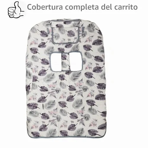 Vista 4 de RHYDEER Funda para carrito de compras para bebé, funda para silla alta 2 en 1, enrolla y listo, ajuste universal