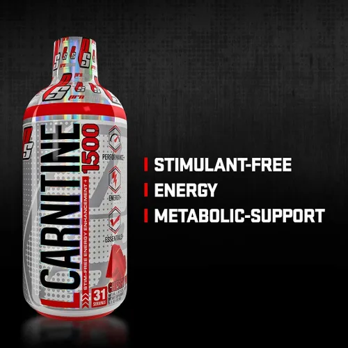 Vista 3 de PROSUPPS L-Carnitine 1500 inyecciones líquidas sin estimulantes para hombres y mujeres, bebida de entrenamiento energizante metabólico