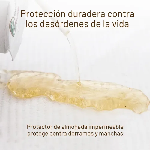 Vista 3 de Coop Home Goods - Fundas protectoras de almohada hipoalergénicas con zíper, 2 unidades, funda de rayón derivado de bambú, lavable a máquina