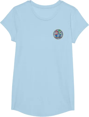Vista 16 de Super Mario Bros Luigi Left Chest Since 1985 - Camiseta gráfica Negro