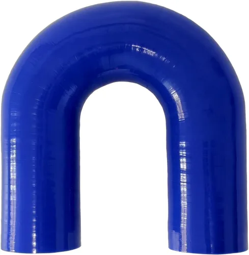 Vista 8 de Manguera de acoplamiento de silicona con forma de curva en U de 180 grados, 1" ID (25mm), tubo de codo de silicona universal reforzado de 4 capas