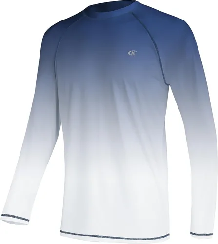 Vista 18 de Camisetas de natación de manga larga para hombres Rashguard UPF 50+ Camisa de protección solar UV Atlética Entrenamiento Correr Senderismo Camiseta