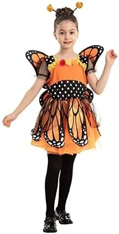Vista 4 de Spooktacular Creations Disfraz único de mariposa monarca de fantasía para niños Halloween