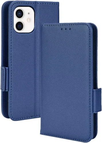 Vista 9 de Funda de cuero para iPhone 11 de 6.1 pulgadas, funda de cuero con 3 ranuras para tarjetas de crédito, función atril con tapa para iPhone 11 de 6.1