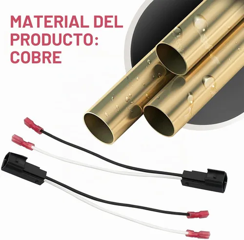 Vista 4 de 4 piezas de arnés de cableado de altavoz de auto, adaptador de conector de altavoz para puerta delantera trasera, piezas de reemplazo 72-5600