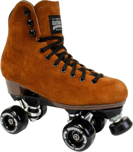Vista 11 de Sure-Grip Boardwalk - Patines de ruedas unisex para exteriores con botas de cuero retro y ruedas 82A
