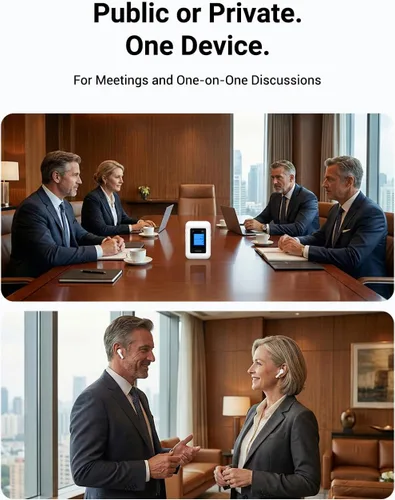 Vista 13 de ANFIER Auriculares de traducción A8 con ChatGPT integrado, no necesita Blanco
