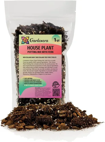 Vista 15 de Gardenera Tierra para macetas prémium para plantas de interior y plantas tropicales, tierra para replantear todo tipo de plantas de interior - 1
