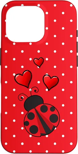 Vista 20 de Ladybug - Carcasa para iPhone 17, diseño de lunares rojos y blancos