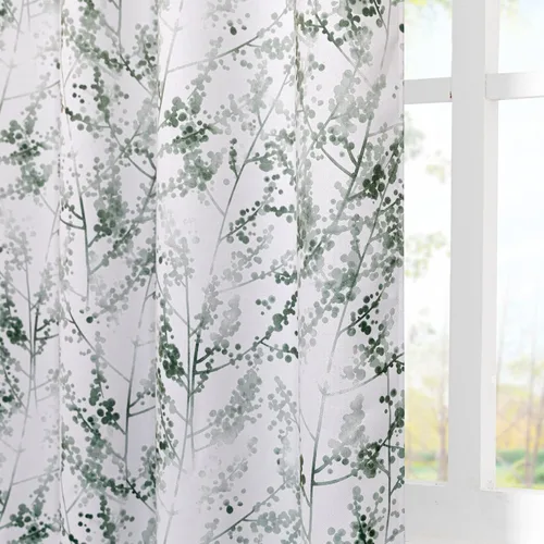Vista 10 de MYSKY HOME Cortinas opacas negras para dormitorio, cortinas opacas de 84 pulgadas de largo para sala de estar, 2 paneles con aislamiento térmico