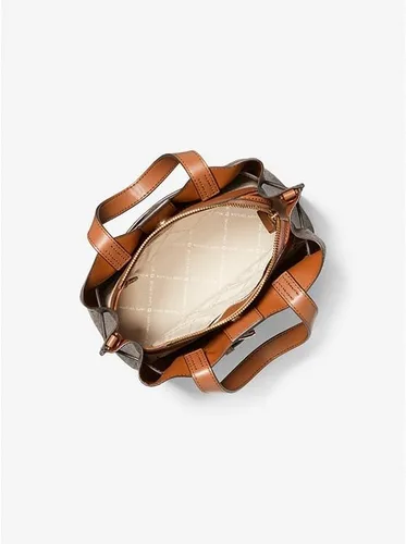 Vista 2 de MICHAEL KORS Emilia Bolso pequeño con logotipo, Marrón
