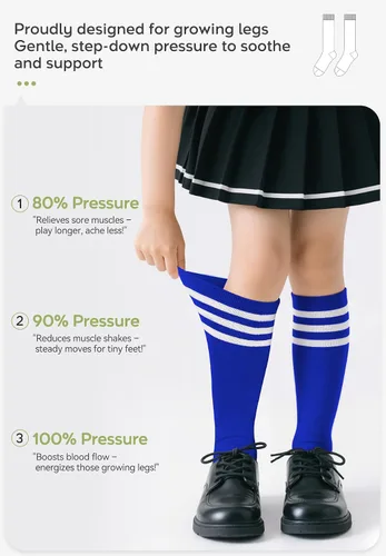 Vista 91 de Zando Calcetines de fútbol para niños, hasta la rodilla, para jóvenes, béisbol, fútbol, sóftbol, niños y niñas, de algodón suave sobre