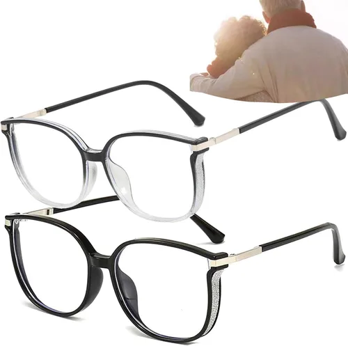 Vista 8 de Gafas de lectura de luz anti-azul portátiles de moda para mujer, con diamantes brillantes