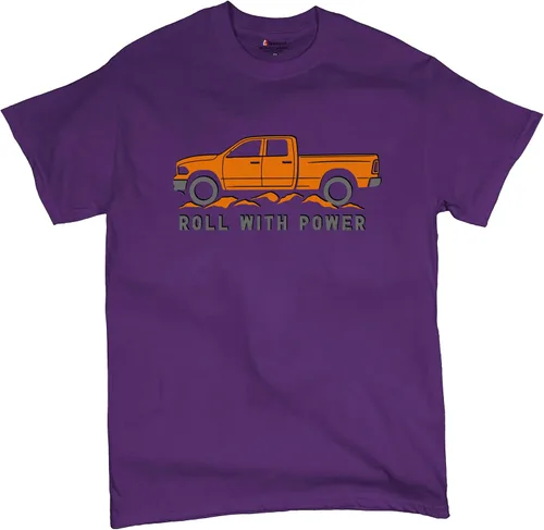 Vista 74 de Tee Hunt Camisetas gráficas y camisetas sin mangas para hombre Roll with Power Pickup Truck