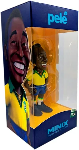 Vista 5 de MINIX Sports - Figura coleccionable de Pelé - Brasil 1st Kit, 4.7 in