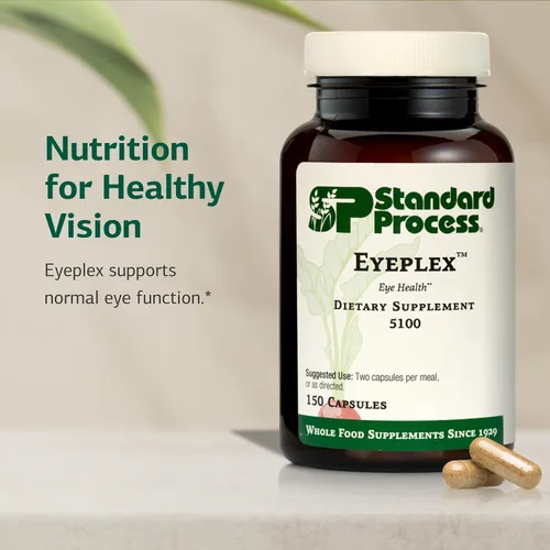 Vista 3 de Standard Process Iplex - Suplemento vascular de alimentos integrales, salud ocular y soporte ocular con hongos shiitake, ácido fosfórico, salvado